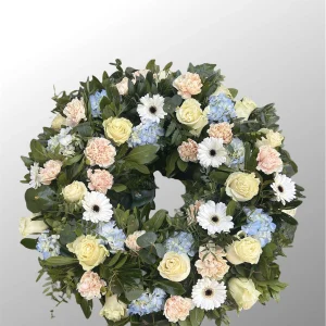 Coroana funerara cu flori