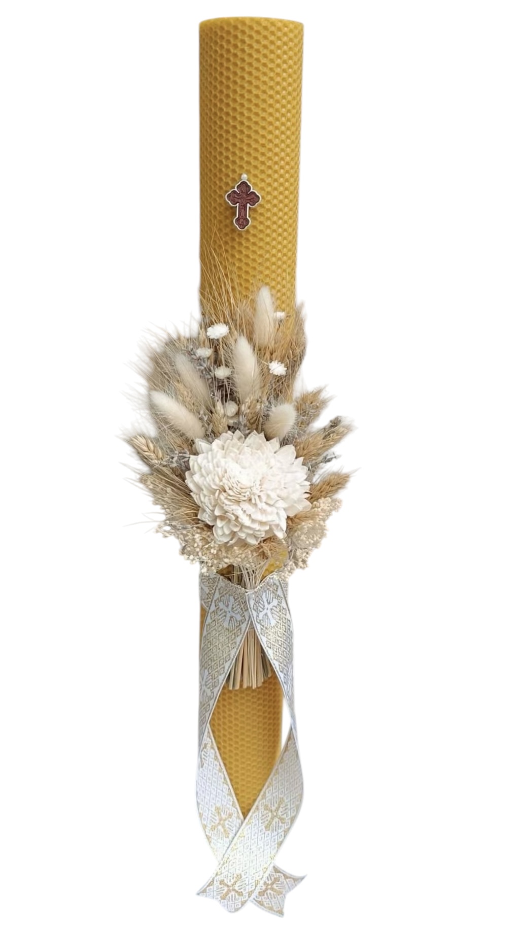 Lumanare pascala preot cu cruce